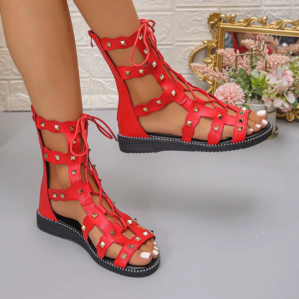 2025 Summer Women Sandals Platform Women Shoes Lace Up Flats Sandals Luxury Designer Shoes Outdoor Sandalias Zapatos De Mujer - AliExpress 322