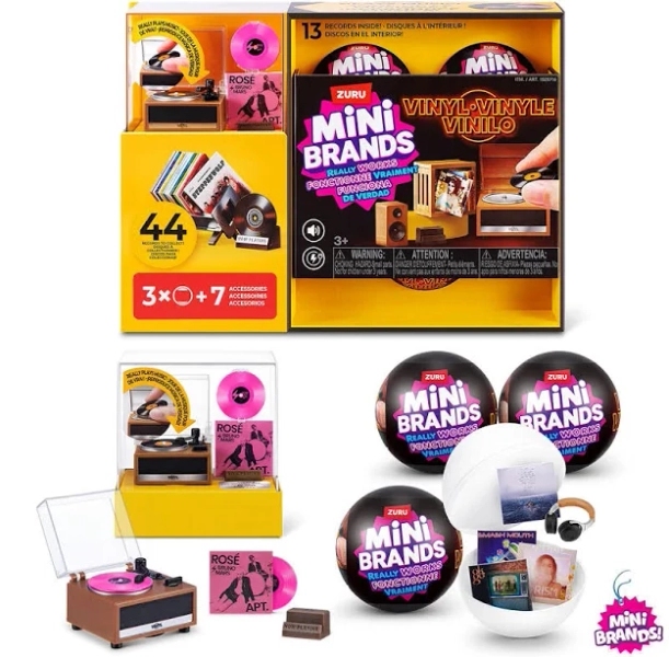 Mini Brands Really Works Vinyl Bundle Series 1 by ZURU (3+ Years)