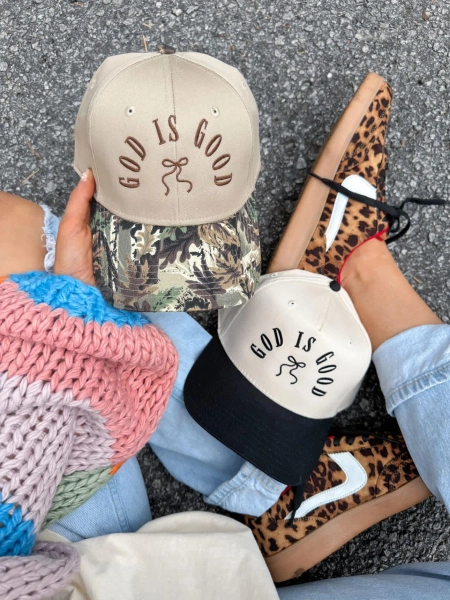 God Is Good Embroidered Hat