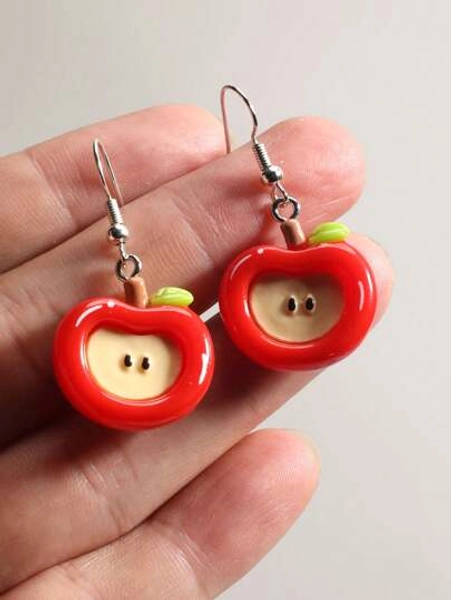 Fashionable Cute Apple Earrings For Women
