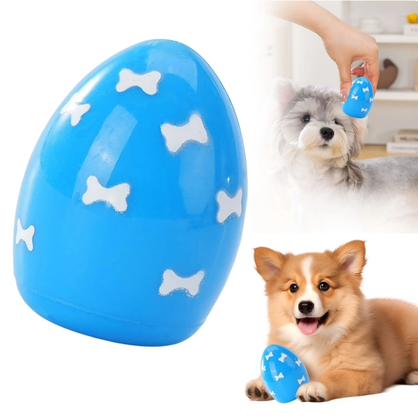 Soft Squeaky Bouncing Egg Dog Toy, Cute Easter Design Interactive Throw Toy for Small Dogs & Puppies, Indoor Outdoor Pet Play Toy - Walmart.com