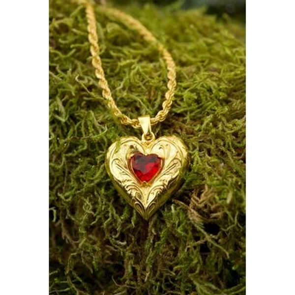 Gustave Doré GOTHIC HEART Necklace with Rope Chain