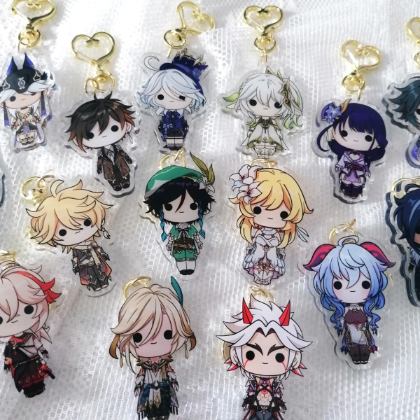 Genshin Impact Character Acrylic Keychains