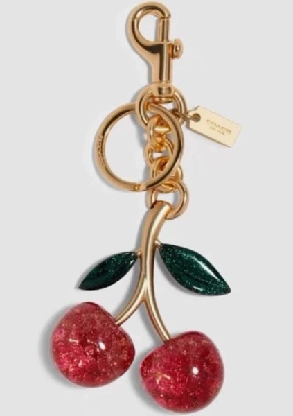 Coach Signature Cherry Bag Charm