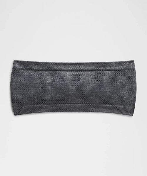 Metal Vent Tech Seamless Wide Headband - Black/Solar Grey - ONE SIZE