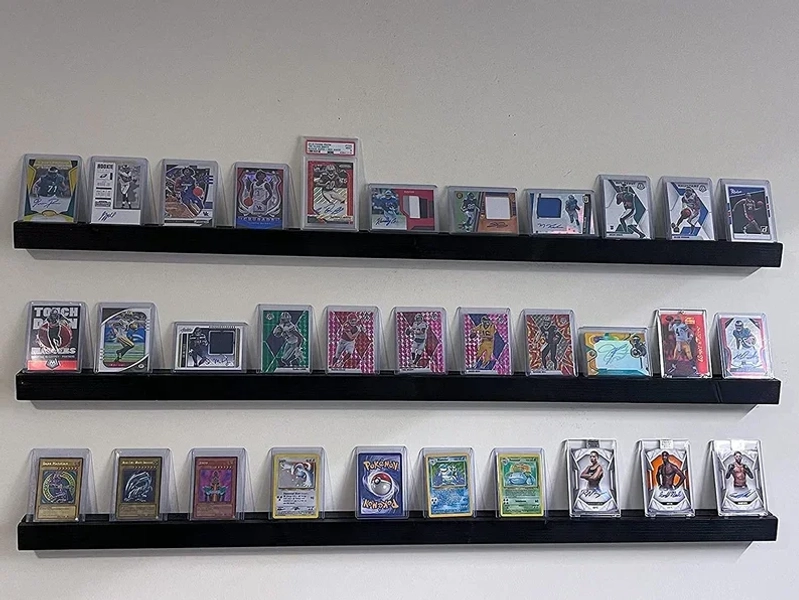 BEAUTIFUL Card Shelves perfect shelf for any kind of collectible card! - Sports and Trading Cards, Minimalist Design, Easy to hang!