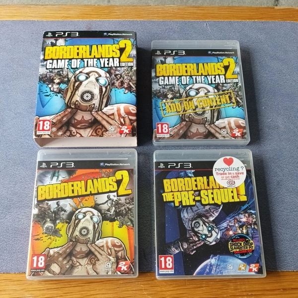 BORDERLANDS 2 GAME OF THE YEAR EDITION AND THE PRE SEQUEL PS3 