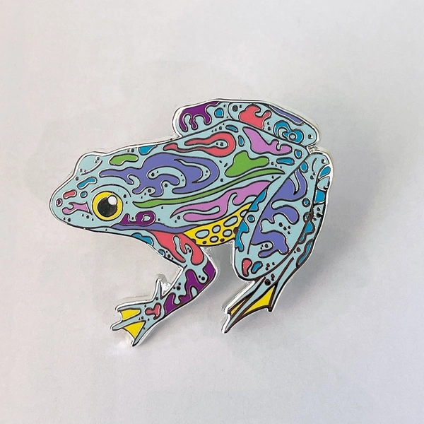 Strike Gently Co - Psychedelic Frog Pin