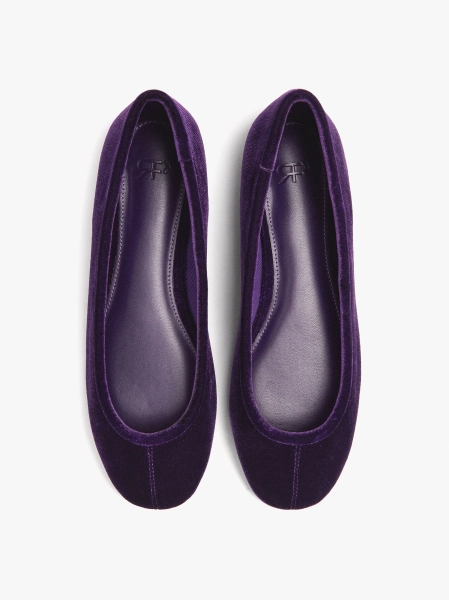 Ballerines en velours