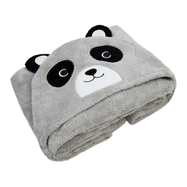 Toalla Con Capucha 70x140cm Koala Gris