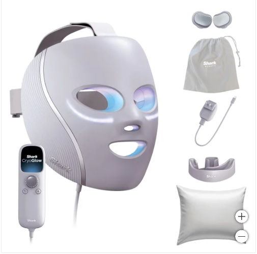 Shark CryoGlow Under-Eye Cooling+LED Anti-Aging and Skin Clearing Face Mask