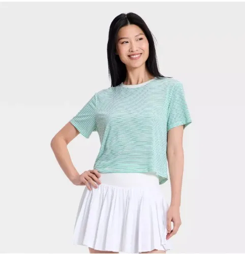Womens Short Sleeve Boxy T-Shirt