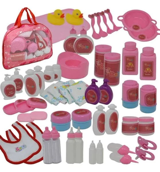 The New York Doll Collection Baby Doll Feeding & Caring Accessory Set