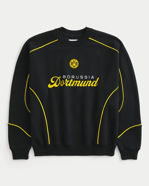 Boxy Borussia Dortmund Graphic Crew Sweatshirt