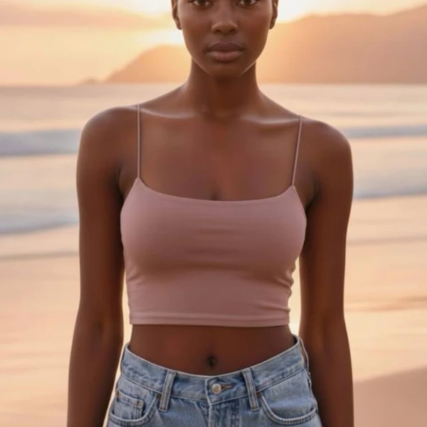 Women's Boho Stretchy Spaghetti Strap Cami