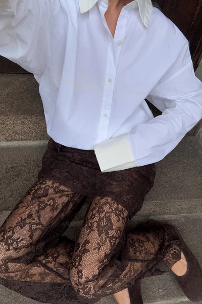 Pantalon en dentelle