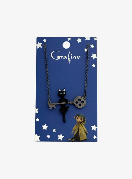 Coraline Cat Key Necklace