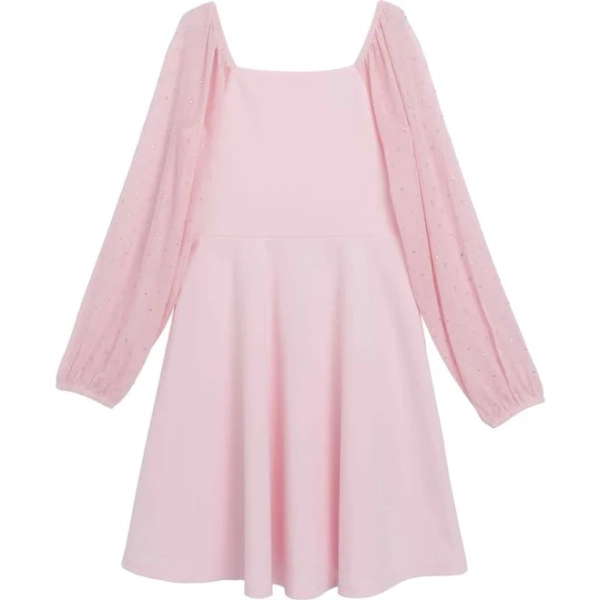 Speechless Big Girls Long Sleeve Skater Dress