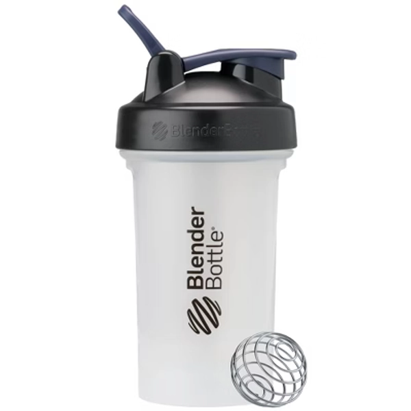BlenderBottle 20oz Classic V2 Plastic Water Bottle - White: BPA-Free Portable Drinkware