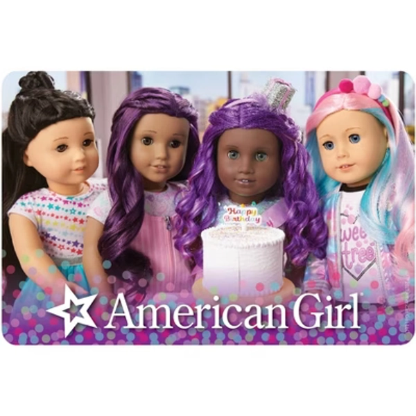 American Girl Happy Birthday $50 Gift Card (Email Delivery)