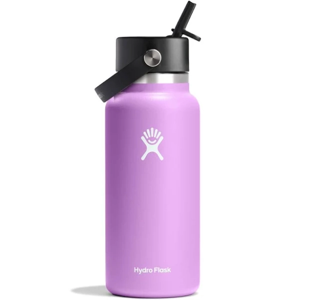 Hydro Flask 32 oz. Wide Mouth Flex Straw Cap in Anemone
