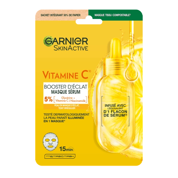 Masque tissu Vitamine C Booster d'éclat