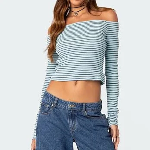 Edikted Women's Canary Ribbed Top