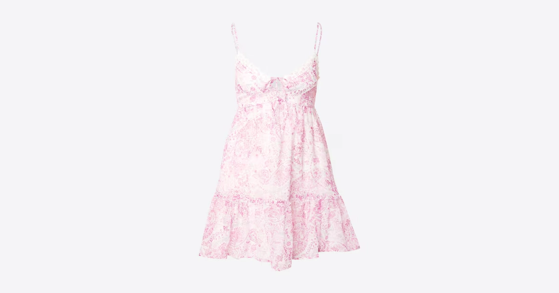 HOLLISTER Kleid 'BARE FESTIVAL' in Weiß | ABOUT YOU