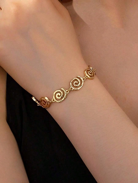 1pc Fashion Symbol Minimalist Versatile Elegant Niche High-End Bracelet For Women, Daily Commute Wear