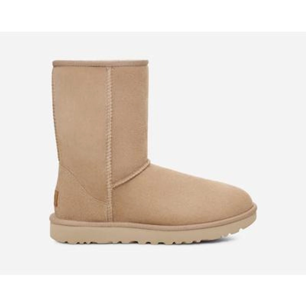 UGG® Women's Classic Short II Sheepskin Classic Boots in Tan/, Size 8