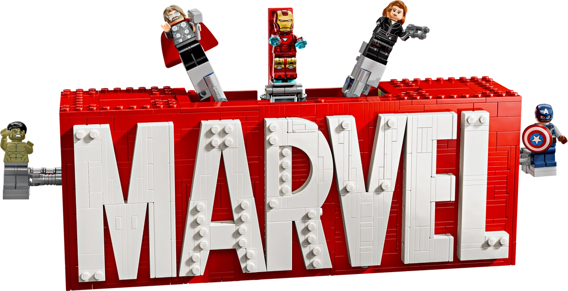 MARVEL Logo & Minifigures