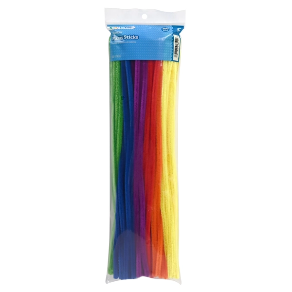 Hello Hobby Rainbow Multicolor Chenille Fuzzy Sticks, 100 Count for Kids Crafts and DIY Projects - Walmart.com