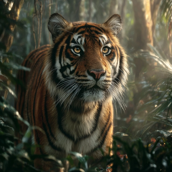 Majestic Tiger in Jungle - Diamond Painting
