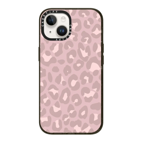 Impact iPhone 14 Case - Dusty Pink Leopard - Pale Petal