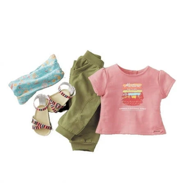 American Girl Truly Me Explore the Parks Outfit, Size: 18 inch doll clothing, Blue