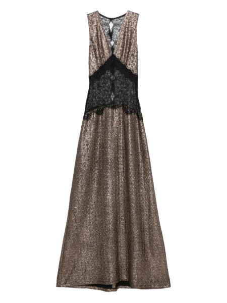 MIAU by Clara Rotescu robe longue Sokar à empiècements en dentelle | 46