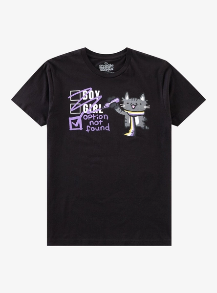 Non-Binary Cat T-Shirt By Goodie Two Sleeves