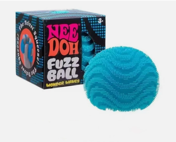 NeeDoh Wonder Waves Fuzz Ball Squishy Stress Ball Nee Doh Fuzzball