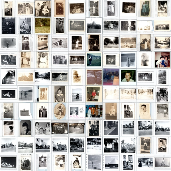 x100 LOT c1910s-1970s Snapshot Photos Fashion Cars Kids Pets Bulk Junk Journal