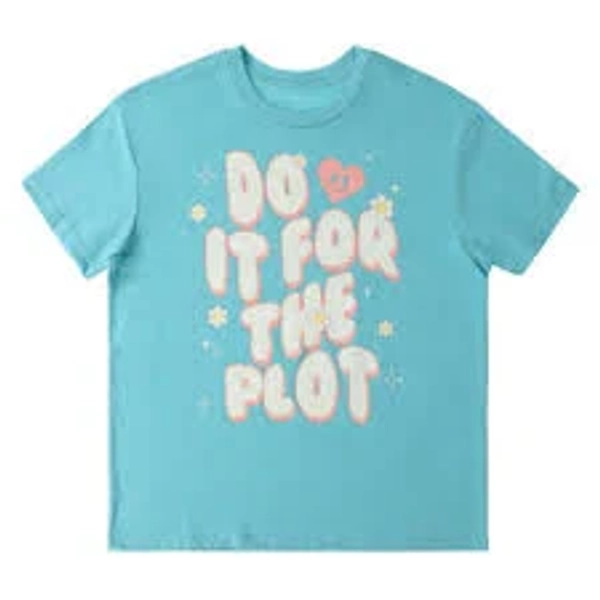 Five Below Do It For The Plot Graphic Tee, Medium - Green