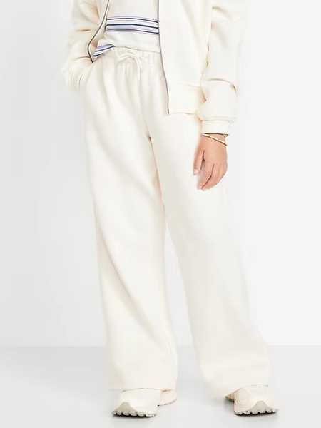 Favorite Fleece High-Waisted Wide-Leg Sweatpants for Girls