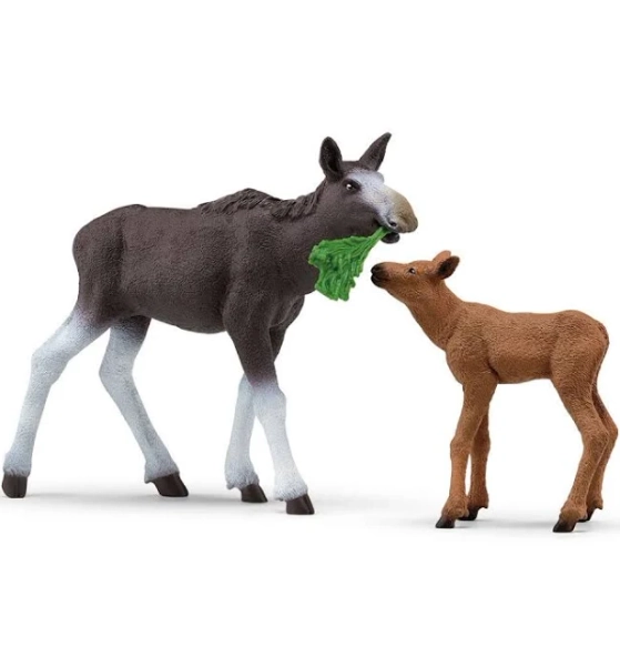 Schleich Moose Family Playset