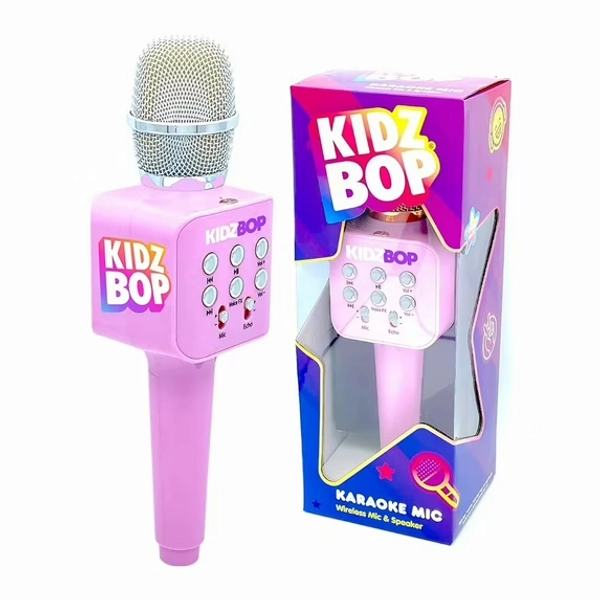 Move2Play Kidz Bop Karaoke Microphone Gift, The #1 Music Brand for Kids, Toy for 4, 5, 6, 7, 8, 9, 10 Year Old Girls and Boys