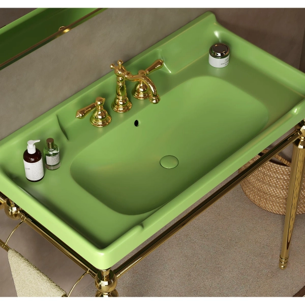 Corrigan Studio® VICI 36" Bathroom Basin Ceramic With 3 Pre-Drilled Hole, NO Cabinet | Wayfair