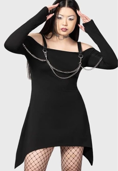 Killstar Pleasure & Chain Cotton Dress