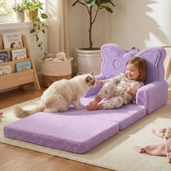 Beavtaens Toddler Couch Extra Large 53.1 inch x 23.6 inch Kids Sofa