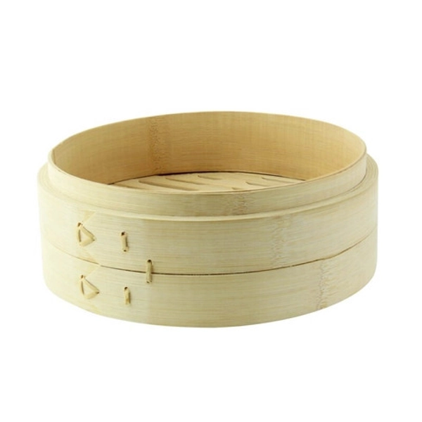 Dim Sum Large Bamboo Reusable Steamer 25oz D:7.9in H:2.4in - 2 pcs