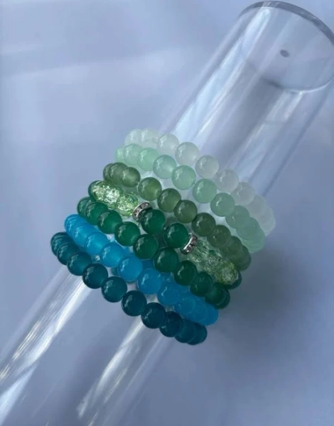 Handmade Boho Crystal Bracelet Set