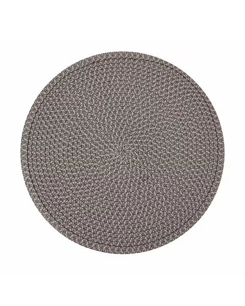 Black and Cream Woven Placemat - Cream - Miscellaneous