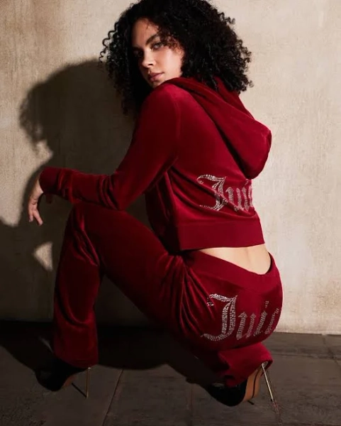 Juicy Couture Women's Velour OG Big Bling Hoodie